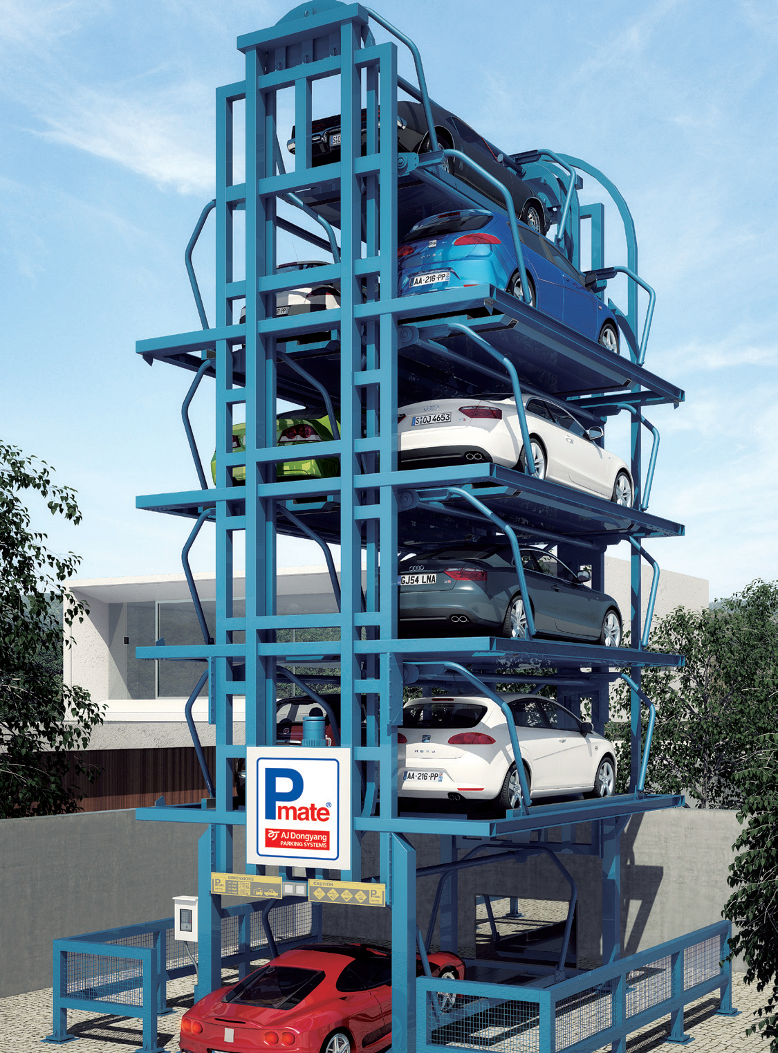 Sisteme de parcari automatizate mecanice tip rotative Parking Smart