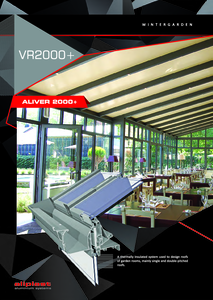 Sisteme de acoperisuri pentru gradini de iarna Aliver 2000+ - prezentare detaliata