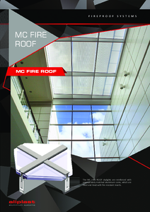 Sistem de luminatoare cu protectie impotriva incendiilor MC Fire Roof - fisa tehnica