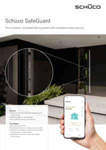 Sistem electronic de inchidere automata fara cheie pentru usi Schüco SafeGuard - prezentare generala