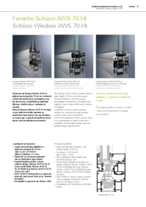 Sisteme de ferestre din aluminiu Schüco AWS 70.HI - prezentare detaliata