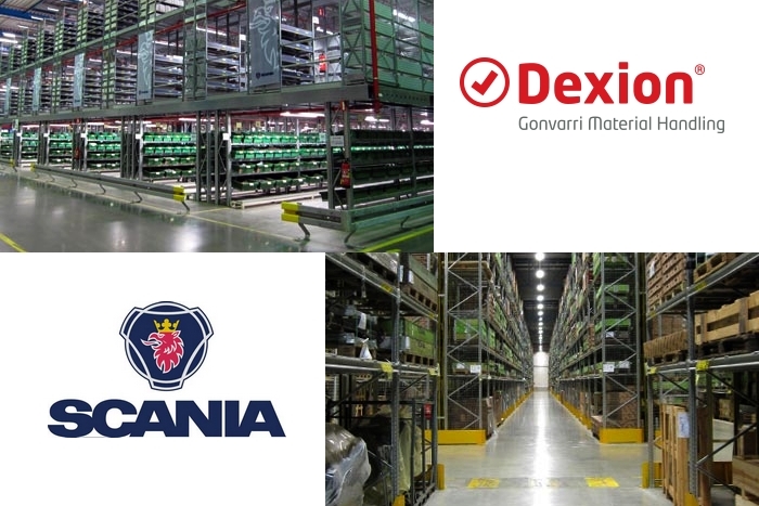 Centrul global de distributie Scania joaca un rol central in solutiile de depozitare Dexion