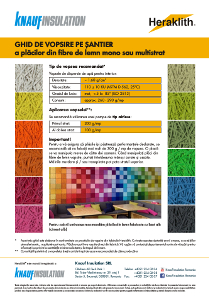Panourile Heraklith® - Ghid de vopsire pe santier a placilor din fibre de lemn mono sau multistrat - prezentare generala