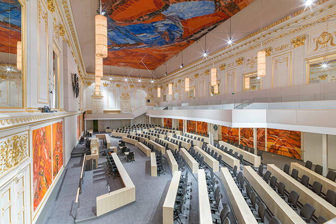 Produse Murexin la Sala de sedinte a Parlamentului Austriei - Redoutensaal der Hofburg