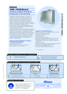 Centrale de tratare aer cu recuperare de caldura DUPLEX Basic-V - fisa tehnica