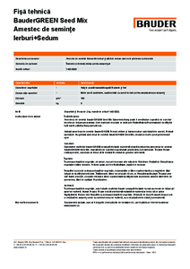 Amestec de seminte BauderGREEN Seed Mix - fisa tehnica