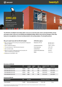 Corp de iluminat Trilux twenty3 2390 LED tip proiector - prezentare detaliata