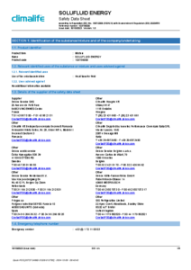 Lichid de transfer termic Solufluid® Energy - fisa tehnica de siguranta
