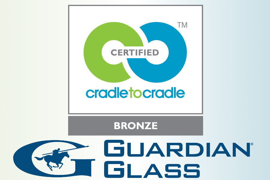 Produsele Guardian Glass din sticla plana, cu pelicula si laminata obtin certificarea Bronz Cradle to Cradle in Europa