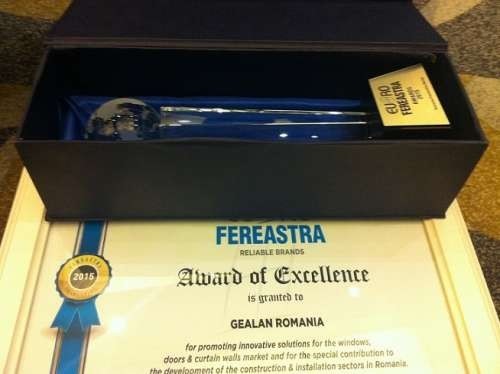 Trofeul de Excelenta Euro-Fereastra pentru GEALAN Romania