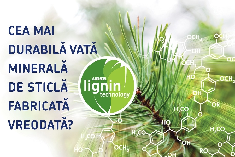 URSA este prima companie de pe piata care prezinta produse fabricate cu tehnologia Lignin