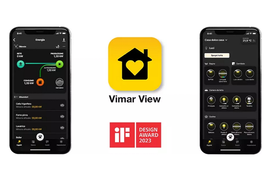 Vimar este castigatorul IF Design Award 2023 cu noua aplicatie View