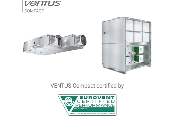 Unitati de tratare a aerului VTS Ventus Compacte au fost certificate Eurovent