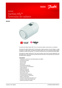 Termostat de radiator Danfoss Ally™ - fisa tehnica