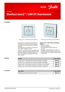 	Termostat inteligent Danfoss Icon2™ 24V RT  - fisa tehnica