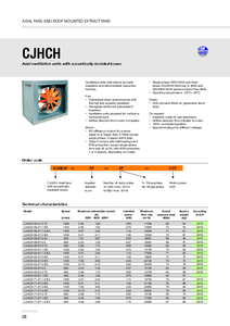 Unitati de ventilatie axiale cu carcasa izolata fonic CJHCH - fisa tehnica