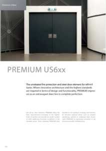 Usa metalica rezistenta la foc - Premium US6xx - prezentare generala