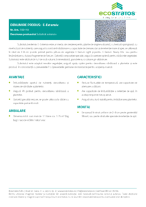 Substrat extensiv E-Extensiv - fisa tehnica