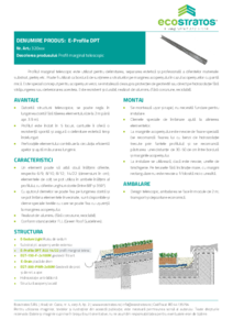 Profil marginal telescopic E-Profile DPT - fisa tehnica