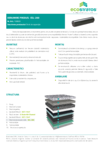 Strat de separatie ESL-200 - fisa tehnica