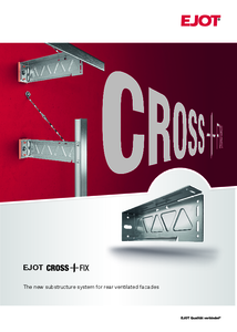 Consola CROSSFIX® pentru fatade ventilate EJOT din inox A2/A4/A5 - prezentare generala