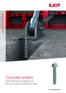 Suruburile pentru beton EJOT JC2 Plus cu geometrie optimizata a filetului - prezentare detaliata