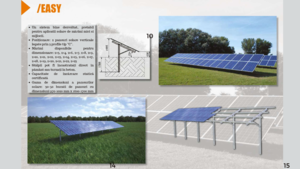 Sistem de montaj pentru panouri fotovoltaice cu instalare la sol Easy - prezentare generala