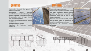 Sistem de montaj pentru panouri fotovoltaice cu instalare la sol Quattro - prezentare generala
