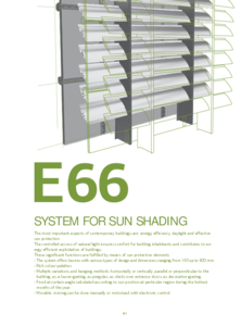 Sistem protectie solara E66 - fisa tehnica