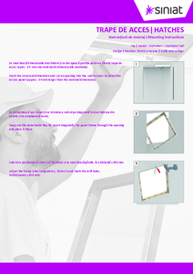 Trape de acces Aluprotect EI30 pentru pereti si tavane - instructiuni de montaj