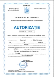 Academia Tehnica Saint-Gobain - Autorizatie iunie 2022 - prezentare generala