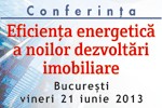 Conferinta - Eficienta energetica a noilor dezvoltari imobiliare