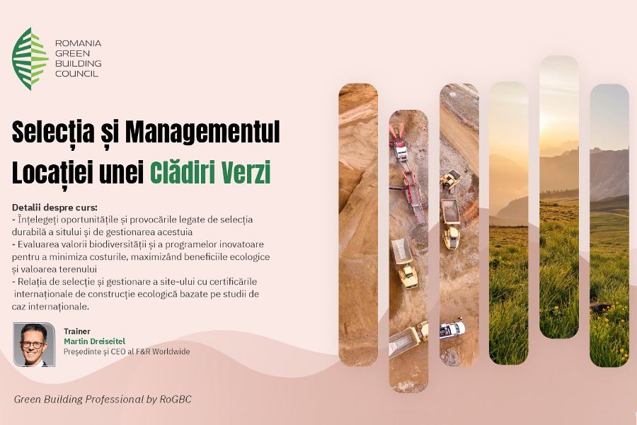 Webinar: Alegerea si Managementul Sustenabil al Locatiei unei Cladiri Verzi 2024