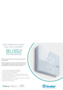 Termostat smart Finder BLISS2 - prezentare generala
