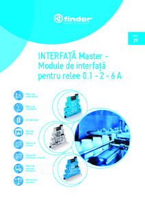 Finder MasterINTERFATA Seria 39 - Interfete modulare cu relee - prezentare detaliata