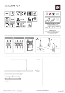 Corp de iluminat LED suspendat pentru interior SMALL LINE PL IR - instructiuni de montaj