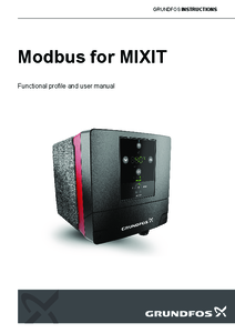 Unitate de supapa Grundfos MIXIT pentru sisteme de incalzire si racire - Modbus - ghid de proiectare