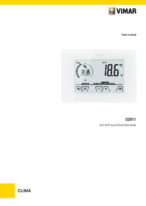 Termostat Vimar cu Wi-Fi pentru controlul climatizarii 02911 - ghid de executie