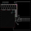 Termoizolarea glafurilor ferestrelor - detalii CAD