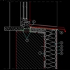 Termoizolarea pervazului ferestrei - detalii CAD
