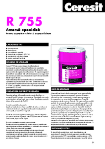 Ceresit R 755 - Rasina epoxidica bicomponenta - fisa tehnica