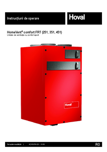 Hoval HomeVent® comfort FRT (251, 351, 451)<br>Instructiuni de operare - ghid de executie