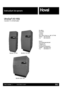 Cazan de pardoseala in condensatie cu gaz UltraGas (15-1150)<br>Manual de utilizare - ghid de proiectare
