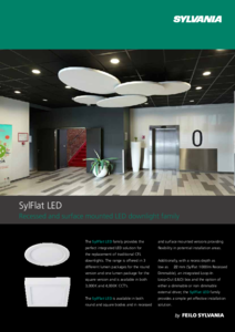 Corpuri de iluminat SylFlat LED - prezentare detaliata