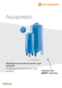 Stabilizarea presiunii pentru apa potabila Aquapresso - fisa tehnica