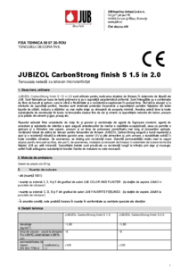 Tencuiala decorativa JUBIZOL Carbon Strong finish S - fisa tehnica