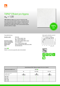 Sistem de plafon AMF Topiq® Efficient pro Hygene - fisa tehnica