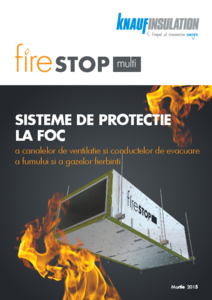 Sistem izolator de protectie la foc a canalelor de ventilatie si conductelor de evacuare a fumului Firestop - fisa tehnica