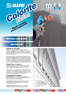 Vopsea acrilica semitransparenta Colorite Beton - fisa tehnica