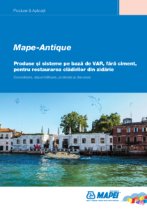 Produse si sisteme pe baza de var pentru restaurarea cladirilor din zidarie Mape-Antique - prezentare detaliata